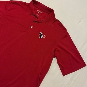 Red Polo Texans Shirt Size Small Men